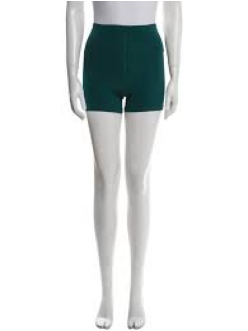 Reformation Carson High Rise Biker Shorts Womens L Deep Pine Green